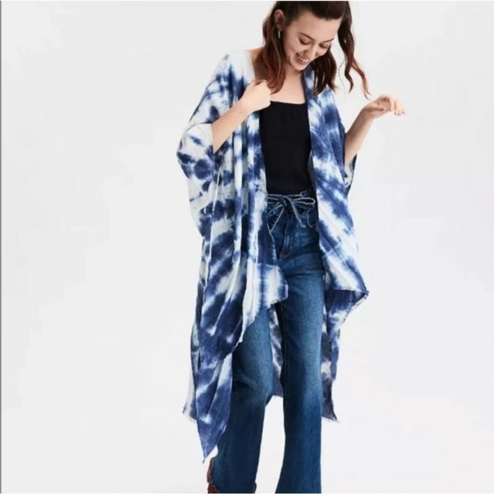 American Eagle Tie Dye Kimono size  o/s